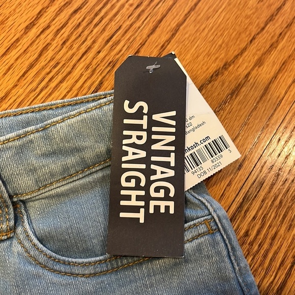 NWT Oshkosh Girl’s Vintage Straight Ripped Jeans Size 8/8A - Picture 5 of 8